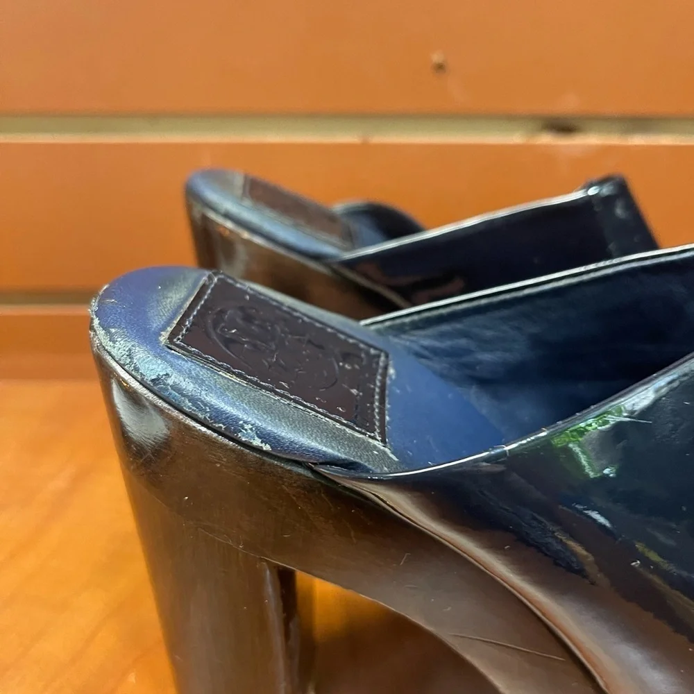 Tory Burch Black Mules with Cushioned Sole